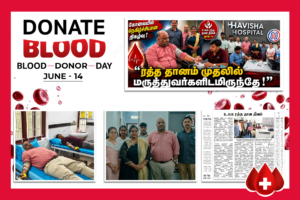 Havisha Hospital blood donation drive on World Blood Donor Day in Coimbatore
